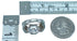 Authentic Sterling Silver Cubic Zirconia Turquoise Inlay Wedding Ring Size 6-1/2 RX118028